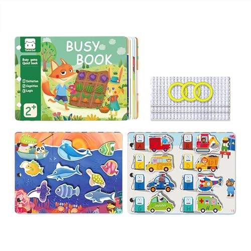 Povanjer Beschäftigtes und ruhiges Buch, beschäftigtes Buch für | niedliche Stickerbücher, Lernspielzeug für Jungen und Mädchen, Lernmaterial für Vorschulaktivitäten, verbessert die Povanjer Beschäftigtes und ruhiges Buch, beschäftigtes Buch für | niedliche Stickerbücher, Lernspielzeug für Jungen und Mädchen, Lernmaterial für Vorschulaktivitäten, verbessert die von Povanjer