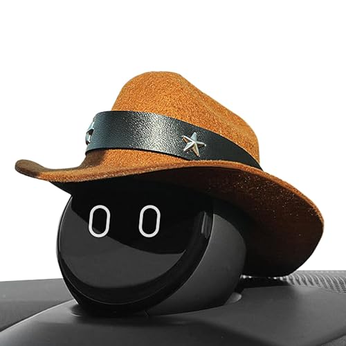 Hut für Roboter | Cowboyhut für Roboterdekoration - Kreative Roboterdekoration, exquisiter Cowboyhut für Auto, Heimdisplay von Povanjer