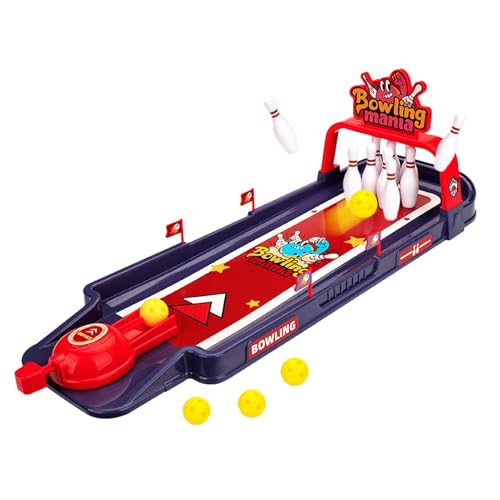 Povanjer Kinder-Bowling-Set,Bowling-Set für Kinder von 2–5 Jahren,Büro-Schreibtischspielzeug Bowlingspiel - Tischspiele, kleines Bowling-Set für Männer, Frauen, Kinder, Jugendliche, Arbeit oder von Povanjer