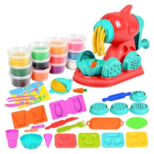 Povanjer Knetmasse-Set | Spielen Sie Ton für Kinder - Nudel-Spielset, Eiscreme-Knete-Set, und Mädchenteig, Geburtstagsgeschenk für Weihnachten, Geburtstag von Povanjer