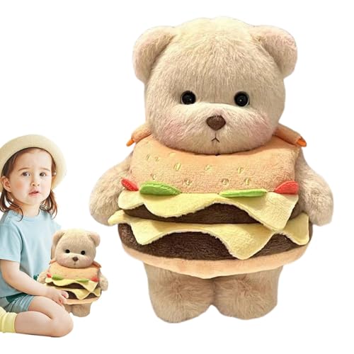 Plüschtier Burger Bear, Plüschtier Burger Bear | Cartoon-Bärtasche, Schultergurt aus Plüsch, Cartoon-Bär, hübsch für und Mädchen Plüschtier Burger Bear, Plüschtier Burger Bear | Cartoon-Bärtasche, Schultergurt aus Plüsch, Cartoon-Bär, hübsch für und Mädchen von Povanjer