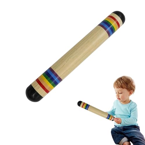 Regenstab, sensorisches Spielzeug, Regen-Sound-Maker-Stick - Rain Maker Rasselstreuer | Rainstick Shaker, musikalisches Instrument zur sensorischen und auditiven Entwicklung, lustiges von Povanjer