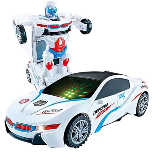 Verwandeln Sie das Autospielzeug, verwandeln Sie mit Licht – Elektrisches Spielzeugauto mit 360-Grad-Drehung – Deformationsfahrzeug für, Indoor-Spielzeug und Verwandeln Sie das Autospielzeug, verwandeln Sie mit Licht – Elektrisches Spielzeugauto mit 360-Grad-Drehung – Deformationsfahrzeug für, Indoor-Spielzeug und von Povanjer