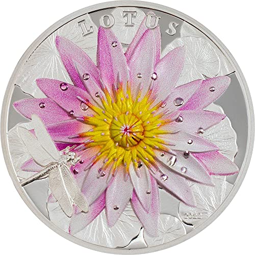 Lotus Flowers Loto 2 Oz Silber Münze 10$ Palau 2022 von Power Coin