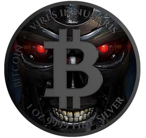 Power Coin Ai Cyborg Bitcoin 1 Oz Silber Münze 2$ Niue 2024 von Power Coin