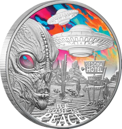 Power Coin Alien Encounters 1 Oz Silber Münze 1$ Niue 2024 von Power Coin