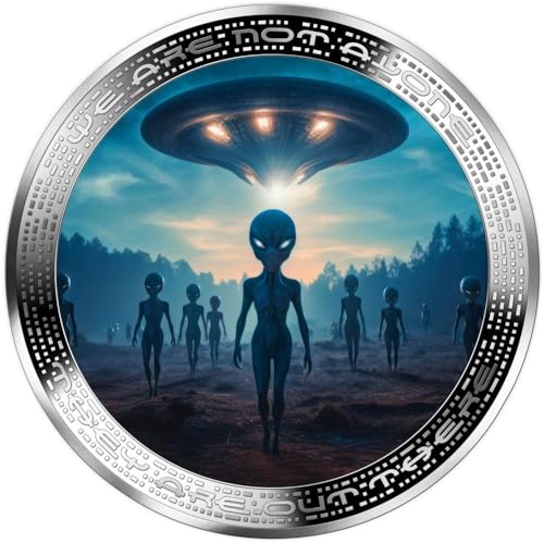 Power Coin Alien and UFO We Are Not Alone 2 Oz Silber Münze 2000 Francs Cameroon 2025 von Power Coin