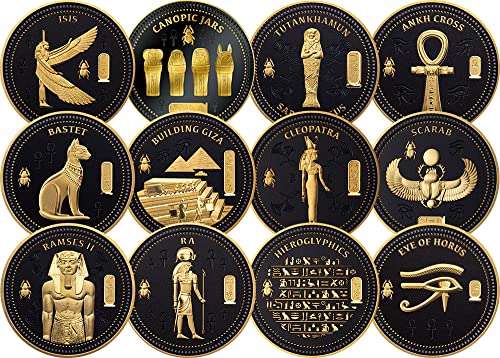 Power Coin Ancient Egypt Ii Set 12 Metall Münzen 50 Cents Solomon Islands 2023 von Power Coin