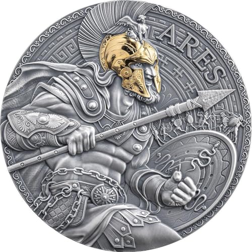 Power Coin Ares Great Greek Mythology 2 Oz Silber Münze 2000 Francs Cameroon 2024 von Power Coin