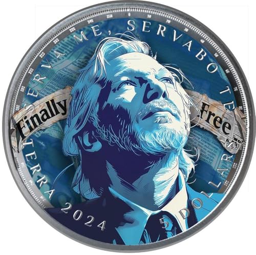 Power Coin Assange Is Free Wikileaks Terra 1 Oz Silber Münze 5$ Tokelau 2024 von Power Coin