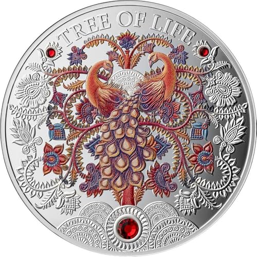 Power Coin Autumn Tree of Life 1 Oz Silber Münze 5 Cedis Ghana 2025 von Power Coin