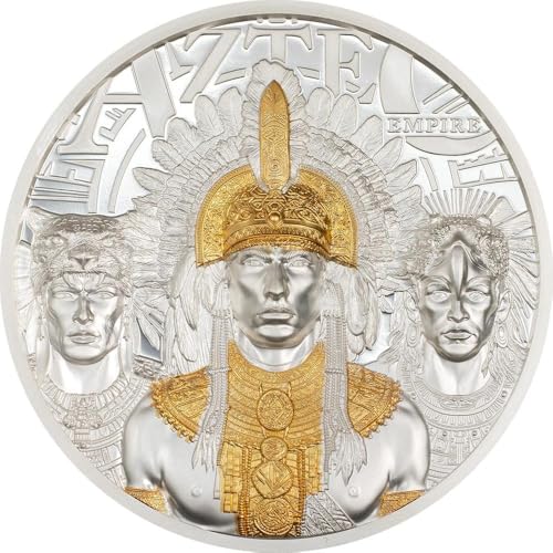 Power Coin Aztec Empire 3 Oz Silber Münze 20$ Cook Islands 2025 von Power Coin