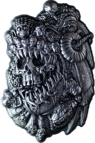 Power Coin Aztec God of Death 2 Oz Silber Stackable 2024 von Power Coin