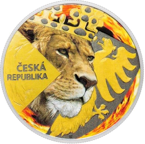 Power Coin Burning Czech Lion X Czech Mint Offizielle Ausgabe Proof 1 Oz Silber Münze 2$ Niue 2024 von Power Coin