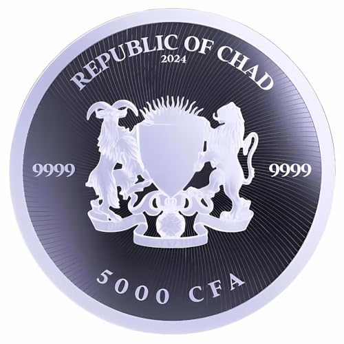 Power Coin Cannabis Storm Holographic 1 Oz Silber Münze 5000 Francs Chad 2024 von Power Coin