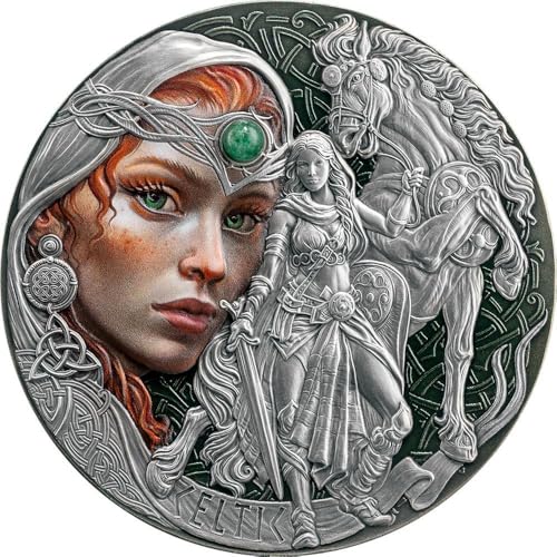 Power Coin Celtic Femina Bellator 2 Oz Silber Münze 2000 Francs Cameroon 2025 von Power Coin