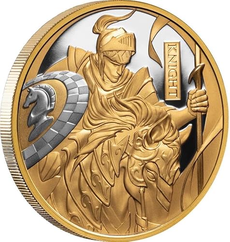 Power Coin Chess Knight 1 Oz Gold Münze 100$ Niue 2024 von Power Coin