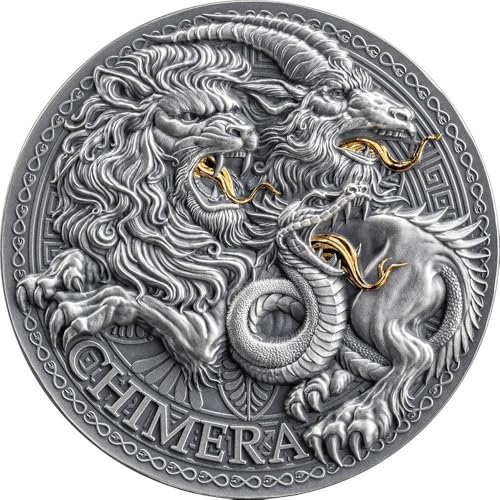 Power Coin Chimera Great Greek Mythology 1 Oz Silber Münze 1000 Francs Cameroon 2025 von Power Coin