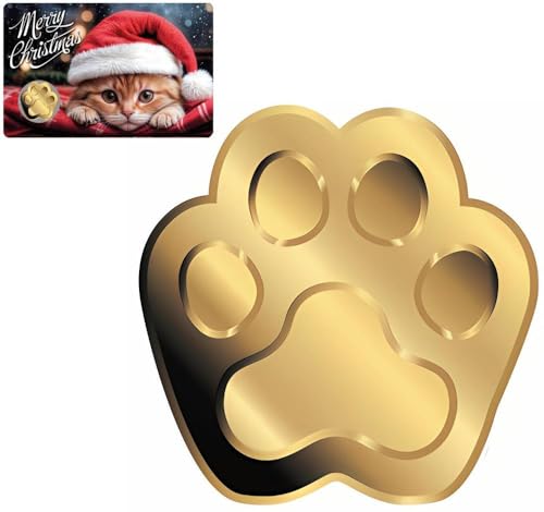 Power Coin Christmas Cat 1/1000 Oz Gold Münze 3000 Francs Chad 2024 von Power Coin