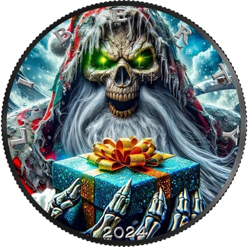 Power Coin Christmas Reaper 1 Oz Silber Münze 1$ Usa 2024 von Power Coin