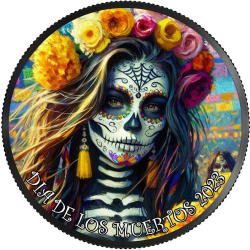 Power Coin Dia De Los Muertos Impressionism 1 Oz Silber Münze Mexico 2023 von Power Coin