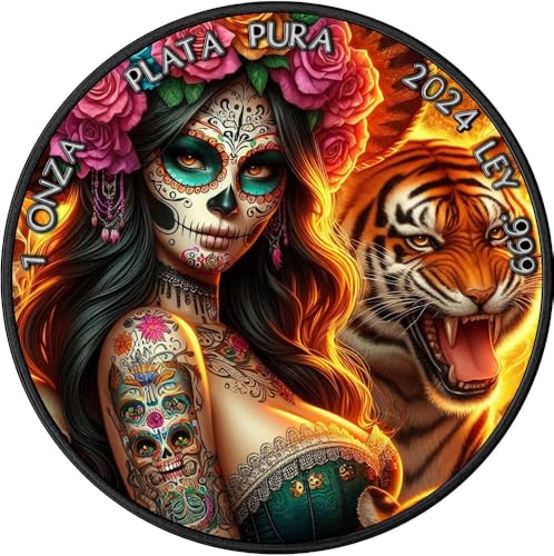 Power Coin Dia De Los Muertos Special Edition 1 Oz Silber Münze Mexico 2024 von Power Coin