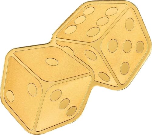 Power Coin Dice Golden Highlights Gold Münze 1$ Palau 2025 von Power Coin