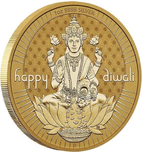 Power Coin Diwali 1 Oz Silber Medaille 2024 von Power Coin