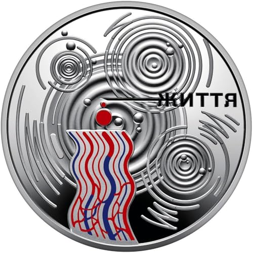 Power Coin Drop of Life Vertsilberte Münze 5 Hryvnia Ukraine 2024 von Power Coin