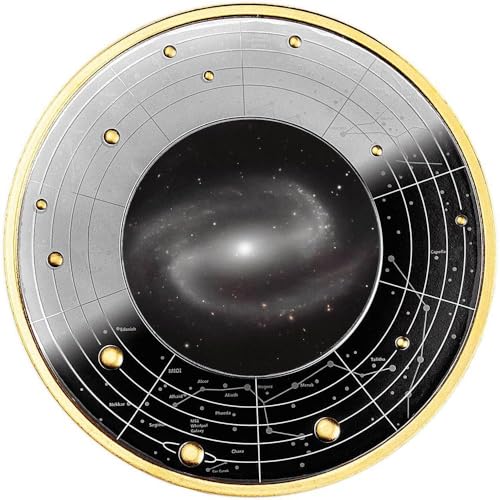 Power Coin Galaxy Messier NGC 100 Galaxies Silber Münze 500 Francs Cameroon 2024 von Power Coin