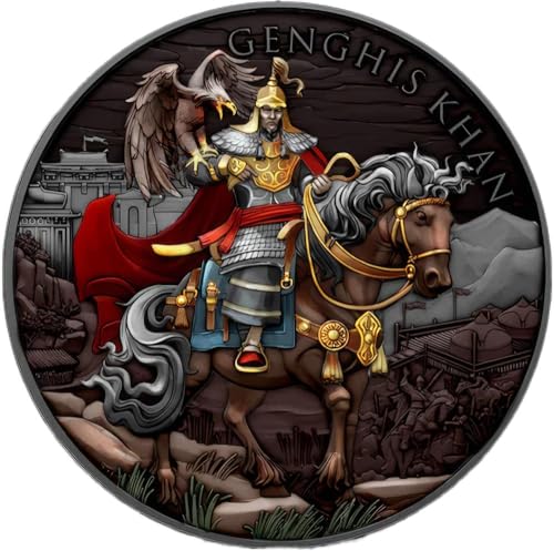 Power Coin Genghis Khan Legendary Warriors 1 Oz Silber Medaille 2024 von Power Coin