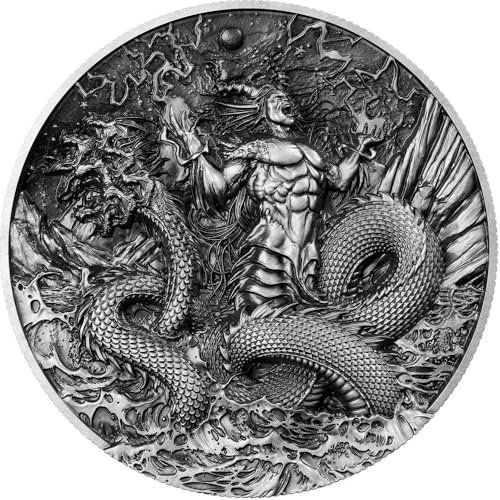 Power Coin Gonggong God of Water 2 Oz Silber Münze 10000 Francs Chad 2025 von Power Coin