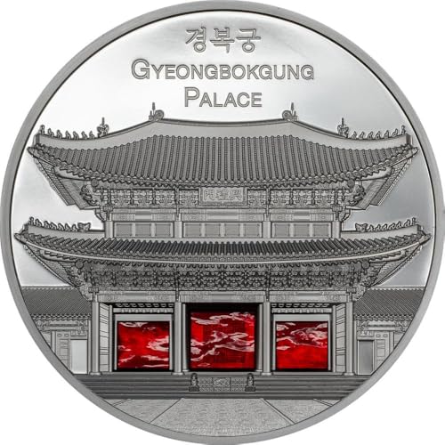 Power Coin Gyeongbokgung Tiffany Art Metropolis 5 Oz Silber Münze 25$ Palau 2024 von Power Coin