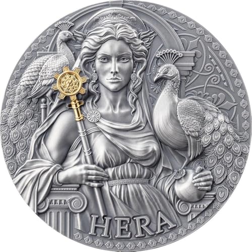 Power Coin Hera Great Greek Mythology 3 Oz Silber Münze 3000 Francs Cameroon 2024 von Power Coin