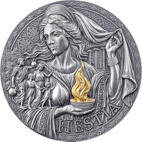 Power Coin Hestia Great Greek Mythology 3 Oz Silber Münze 3000 Francs Cameroon 2025 von Power Coin