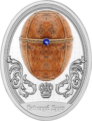 Power Coin Karelian Birch Egg Fabergé Eggs Silber Münze 1$ Niue 2024 von Power Coin