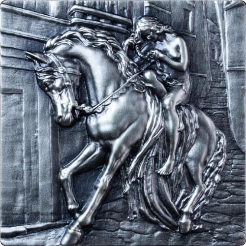 Power Coin Lady Godiva Stackable 2 Oz Silber Münze 10000 Francs Chad 2024 von Power Coin