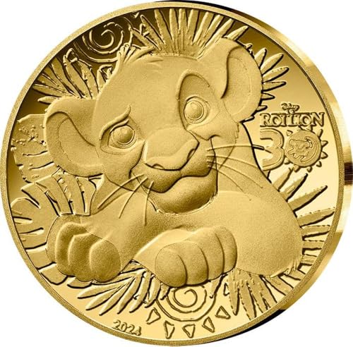 Power Coin Lion King 30 Jubiläum Goldmünze 5€ Euro France 2024 von Power Coin