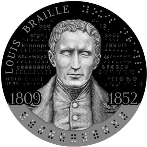 Power Coin Louis Braille 2 Oz Silber Münze 2000 Francs Cfa Cameroon 2024 von Power Coin