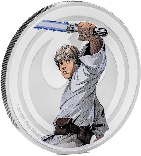 Power Coin Luke Skywalker and Darth Vader Star Wars 1 Oz Silber Medaille von Power Coin