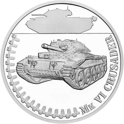 Power Coin Mk Vi Crusader Armored Vehicles 1 Oz Silber Münze 1$ Niue 2024 von Power Coin