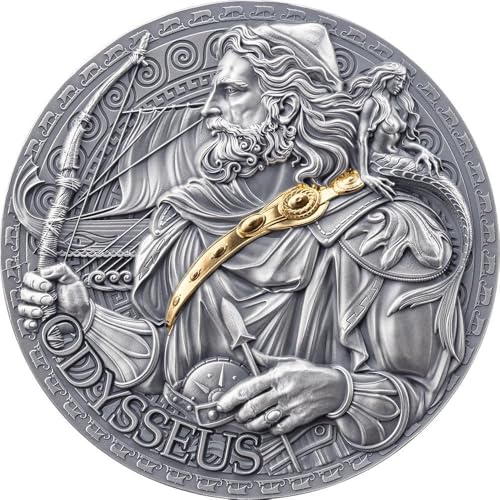 Power Coin Odysseus Great Greek Mythology 2 Oz Silber Münze 2000 Francs Cameroon 2024 von Power Coin