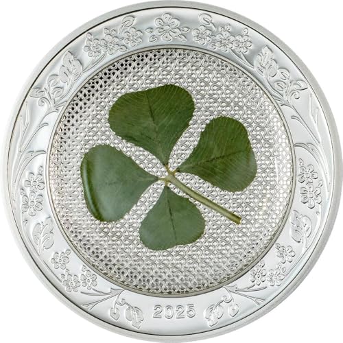 Power Coin Ounce of Luck Four Leaf Clover 1 Oz Silber Münze 5$ Palau 2025 von Power Coin