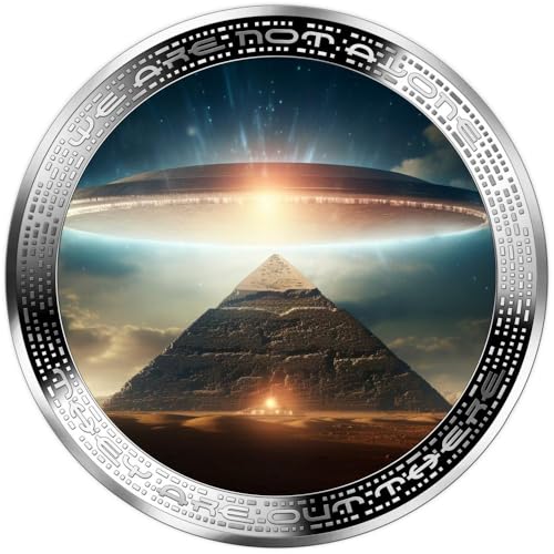 Power Coin Pyramid and UFO We Are Not Alone 1 Oz Silber Münze 1000 Francs Cameroon 2025 von Power Coin