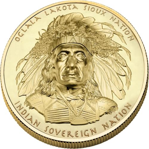 Power Coin Red Cloud 1 Oz Gold Münze 50$ Sioux Nation 2025 von Power Coin