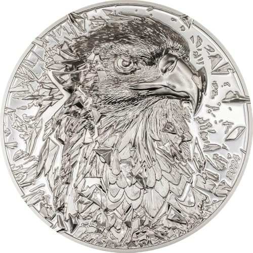 Power Coin Silver Burst Bald Eagle 3 Oz Silver Münze 20$ Cook Islands 2024 von Power Coin