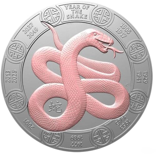 Power Coin Snake Lunar Year 1 Oz Silber Münze 2$ Samoa 2025 von Power Coin