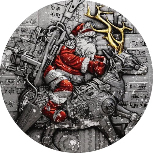 Power Coin Steampunk Santa 2 Oz Silber Münze 2000 Francs Cameroon 2025 von Power Coin