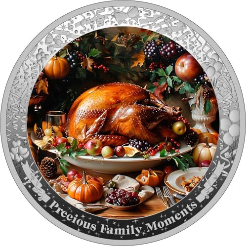 Power Coin Thanksgiving Precious Family Moments 1 Oz Silber Münze 1000 Francs Cameroon 2024 von Power Coin