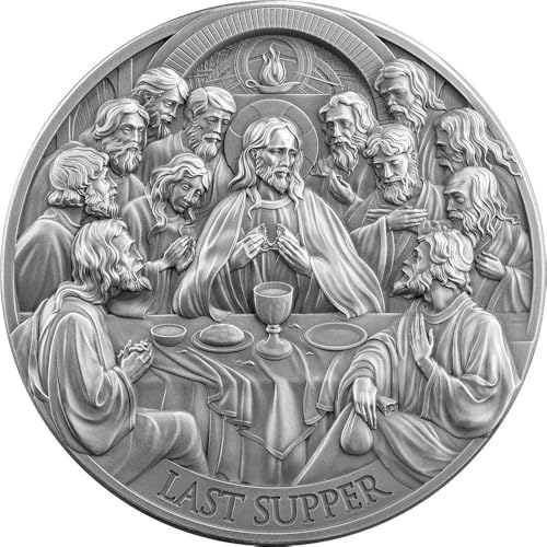 Power Coin The Last Supper Bible Stories 5 Oz Silber Münze 5000 Francs Cameroon 2025 von Power Coin